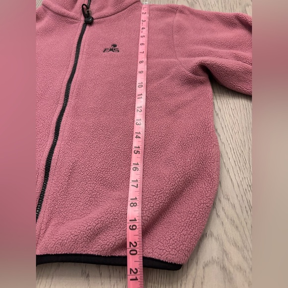 EMS Mauve Zip Up Fleece Jacket Size S - Picture 6 of 6